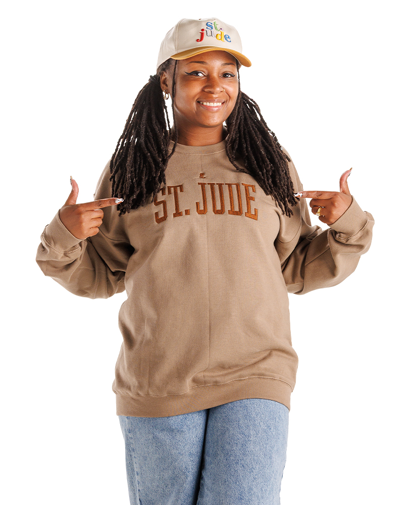 Primary image St. Jude Tonal Sweatshirt - Savana Brown